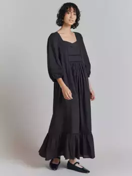 Платье Ghost Elsie Broderie Smock, цвет charcoal