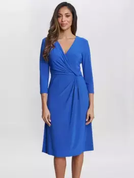 Платье Gina Bacconi Antonia Twist Detail Jersey, цвет cobalt