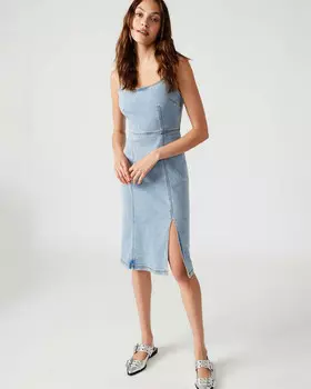 Платье Giselle Denim Dress Steve Madden, синий