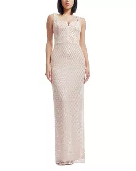 Платье Goldie Dress the Population, коричневый/бежевый