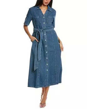 Платье Gracia с поясом, синий