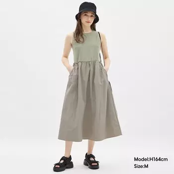 Платье GU без рукавов, черный