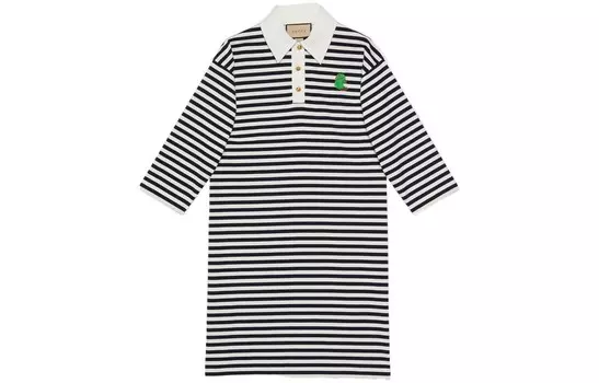 Платье Gucci с длинными рукавами, синий