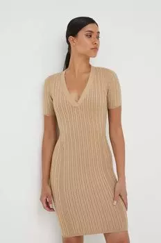 Платье Guess, бежевый