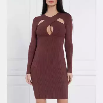 Платье Guess, бургунди