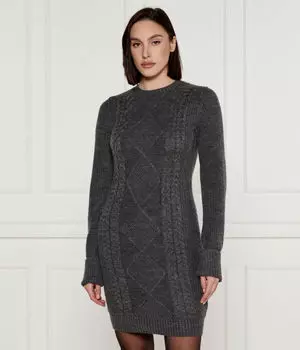 Платье Guess Jeans с добавлением шерсти, серый