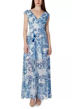 Платье Guess с цветочным принтом, синий