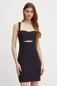 Платье Guess ШЕРСТЬ, черный