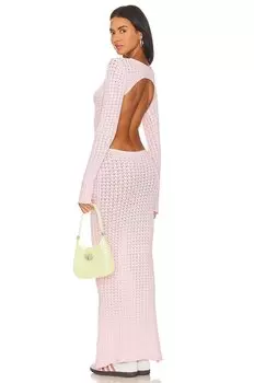 Платье GUIZIO X Frankies Bikinis Hayes Crochet, цвет Slipper Pink