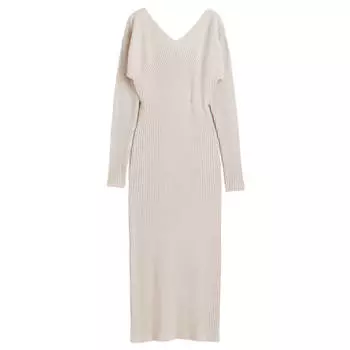 Платье H&amp;M Cashmere-blend Bodycon, бежевый