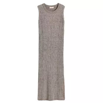 Платье H&amp;M Cashmere-blend Rib-knit, темно-бежевый