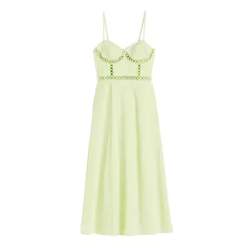 Платье H&M Cotton, светло-зеленый