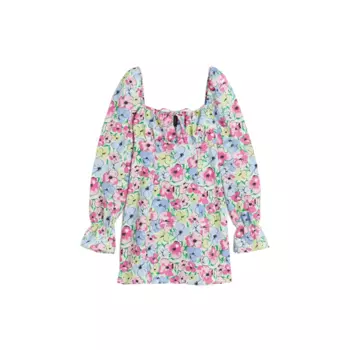 Платье H&M Creped, мультиколор