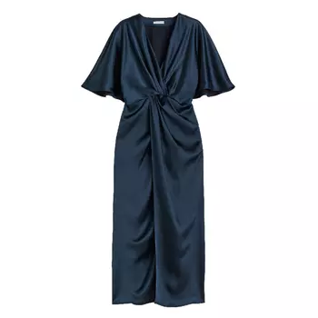 Платье H&amp;M Draped Satin, темно-синий