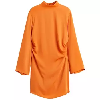 Платье H&M Gathered, оранжевый