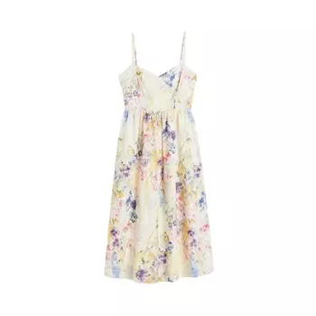 Платье H&M Linen-blend, мультиколор