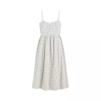 Платье H&amp;M Linen-blend, мультиколор