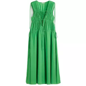 Платье H&amp;M Long Chiffon, зеленый
