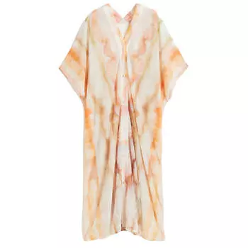 Платье H&M Oversized, кремовый/коричневый