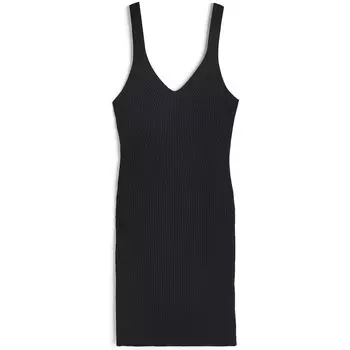 Платье H&M Rib-knit Bodycon, черный