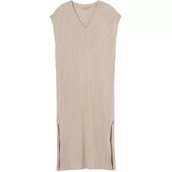 Платье H&amp;M Rib-knit, светло-бежевый