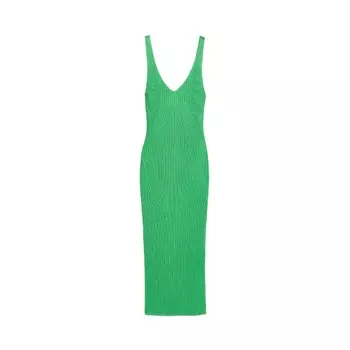 Платье H&amp;M Rib-knit, зеленый