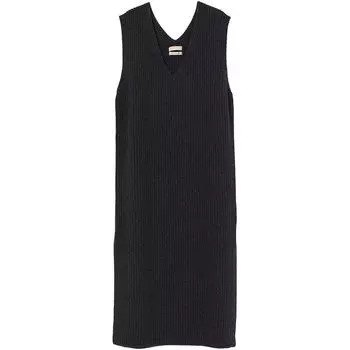Платье H&amp;M Ribbed Cashmere Blend, темно-серый