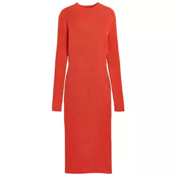 Платье H&amp;M Ribbed Knit, светло-красный
