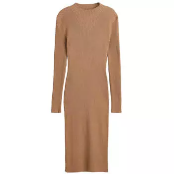 Платье H&amp;M Ribbed Knit, темно-бежевый