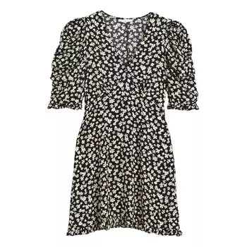 Платье H&amp;M Ruffle-trimmed, черный