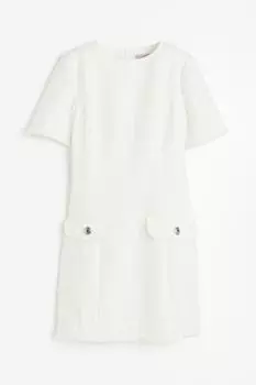 Платье H&M Boucl, белый