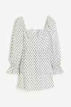 Платье H&M Corset-style with Lacing, кремовый