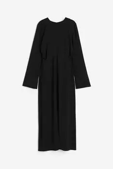 Платье H&M Crped, черный