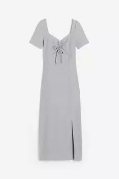 Платье H&M Cut-out Bodycon, светло-серый
