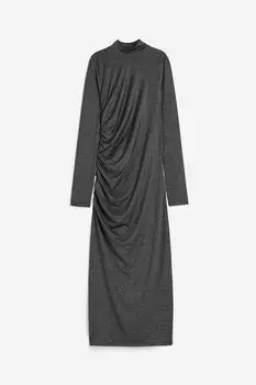 Платье H&M Double-breasted, темно-серый