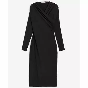 Платье H&M Draped Bodycon, черный
