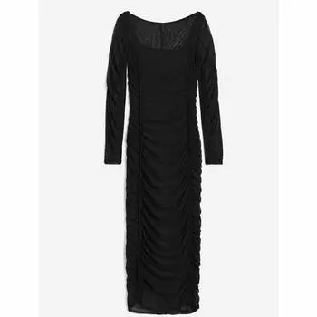 Платье H&M Gathered Bodycon, черный