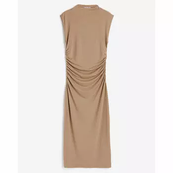 Платье H&M Gathered Bodycon, темно-бежевый