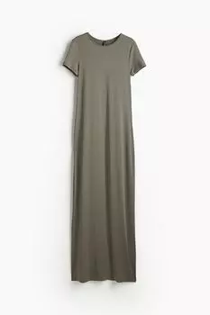 Платье H&M Jersey Bodycon, хаки