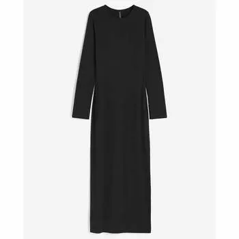 Платье H&M Jersey Bodycon Maxi, черный