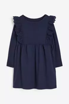 Платье H&M Jersey, темно-синий