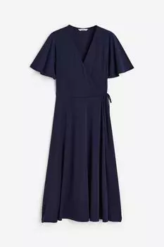 Платье H&M Jersey Wrap, темно-синий