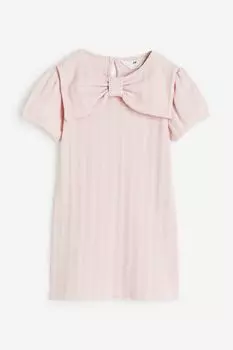 Платье H&M Kids Bow-detail, светло-розовый