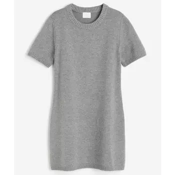 Платье H&M Knit Mini, серый