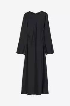 Платье H&M Open-backed Satin, черный
