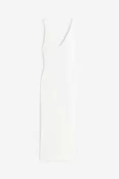 Платье H&M Rib-knit Bodycon, кремовый