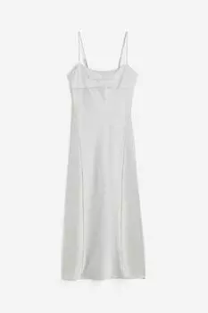 Платье H&M Satin Slip, светло-серый
