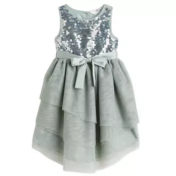 Платье H&M Sequined Tulle, светло-зеленый