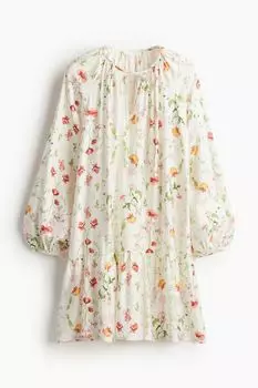 Платье H&M Tie-detail, белый