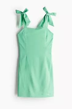 Платье H&M Tie-strap, мятно-зеленый